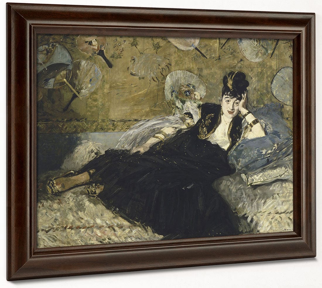 Woman With Fans By Edouard Manet Fine Art Print 2