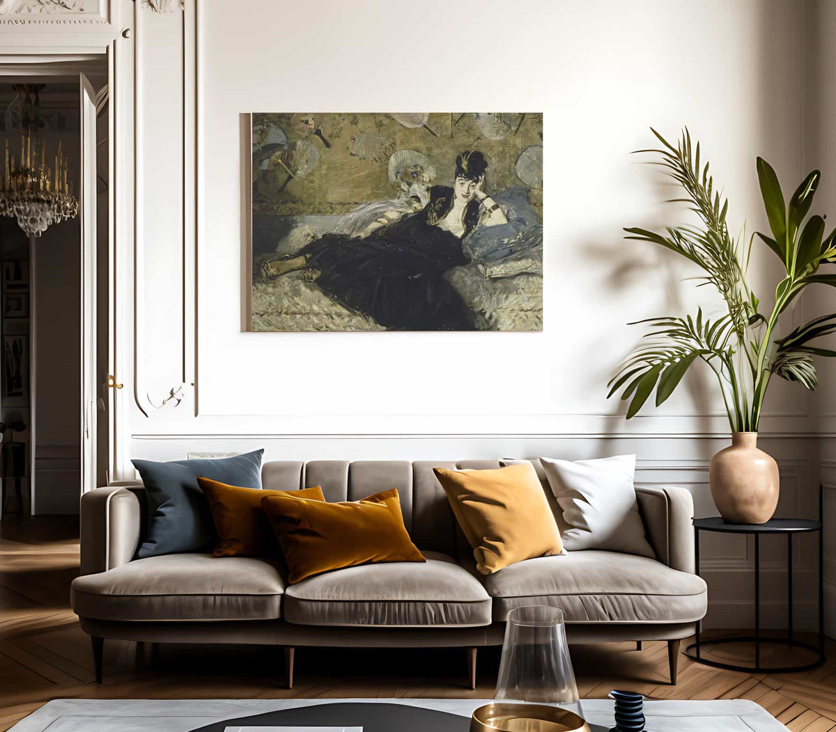 Woman With Fans By Edouard Manet Fine Art Print 2