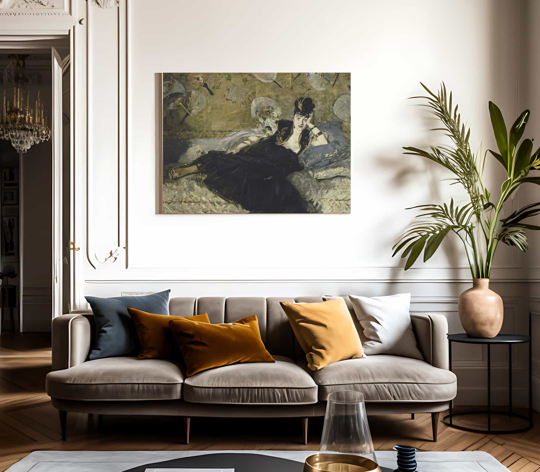 Woman With Fans By Edouard Manet Fine Art Print 2