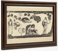 Women, Animals, And Foliage By Paul Gauguin Fine Art Print 2