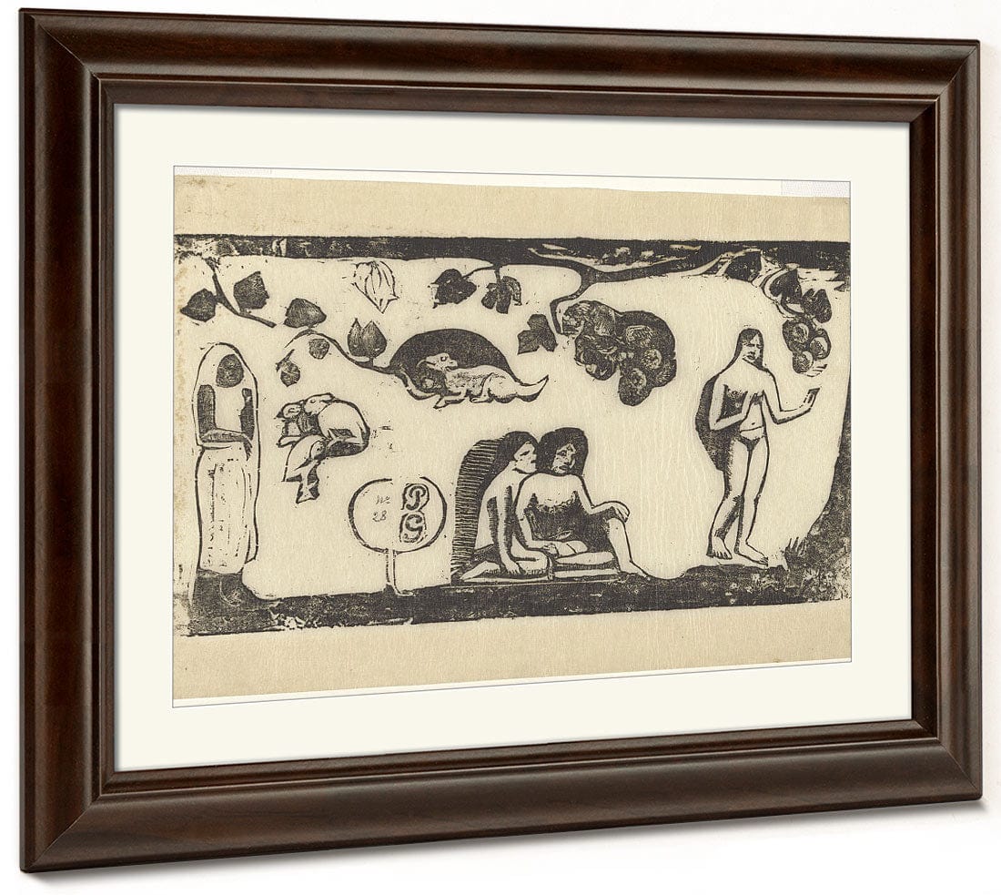 Women, Animals, And Foliage By Paul Gauguin Fine Art Print 2