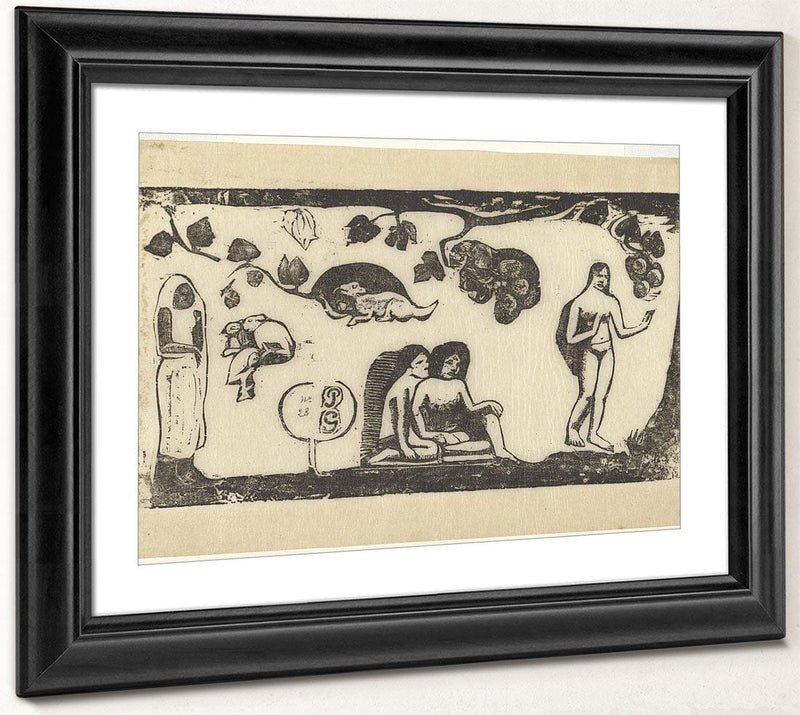 Women, Animals, And Foliage By Paul Gauguin Fine Art Print 2