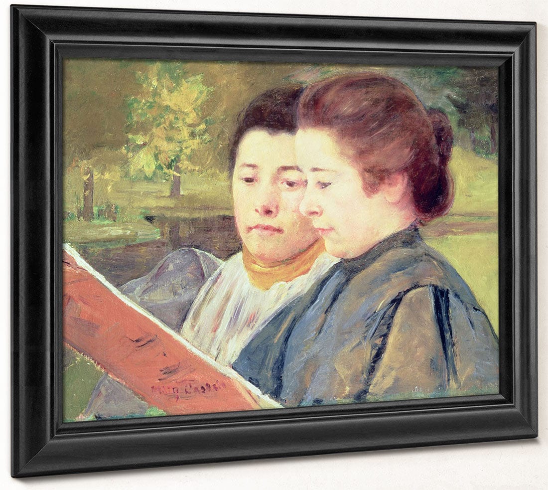 Women Reading By Mary Cassatt Fine Art Print 2