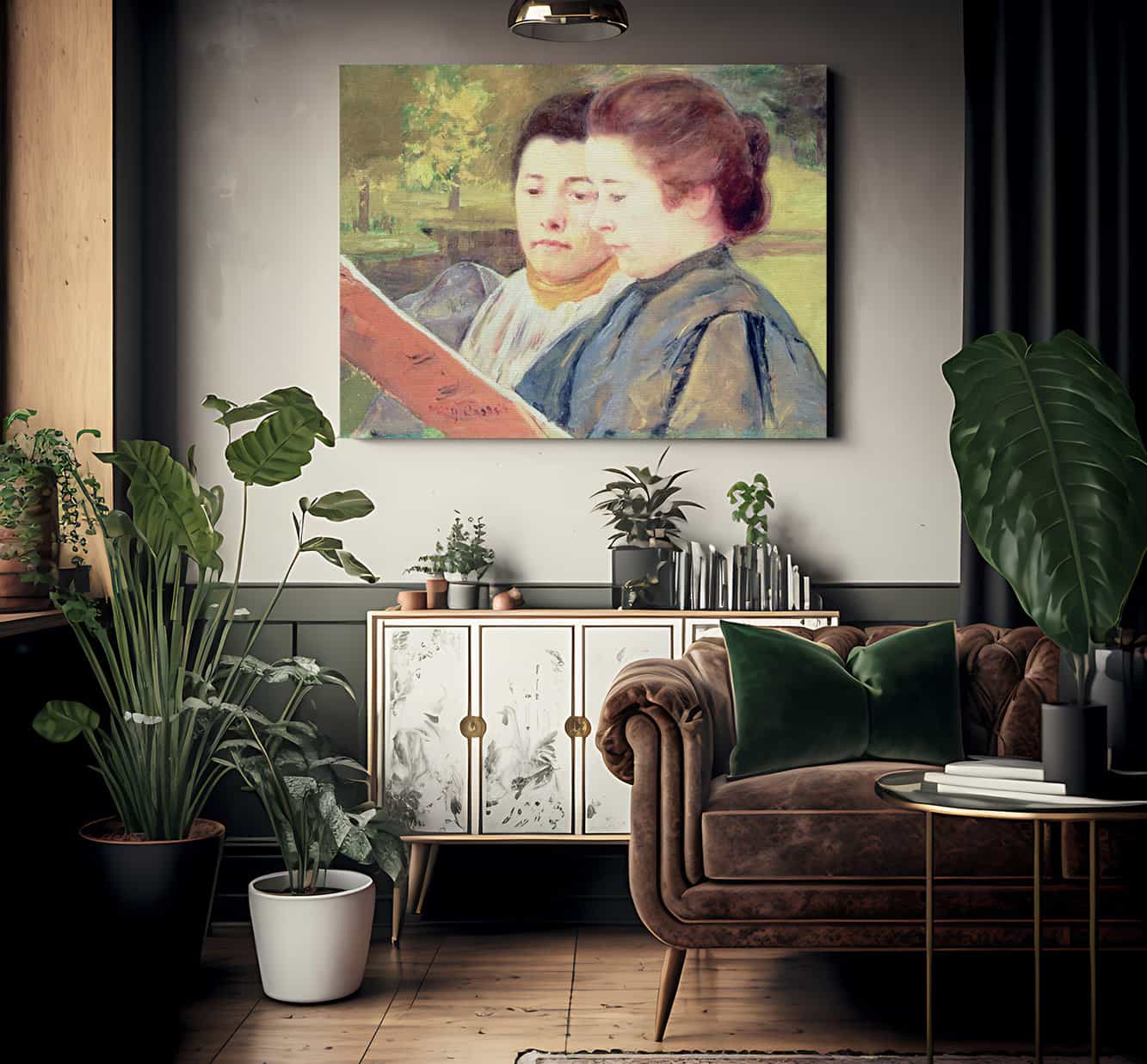 Women Reading By Mary Cassatt Fine Art Print 2