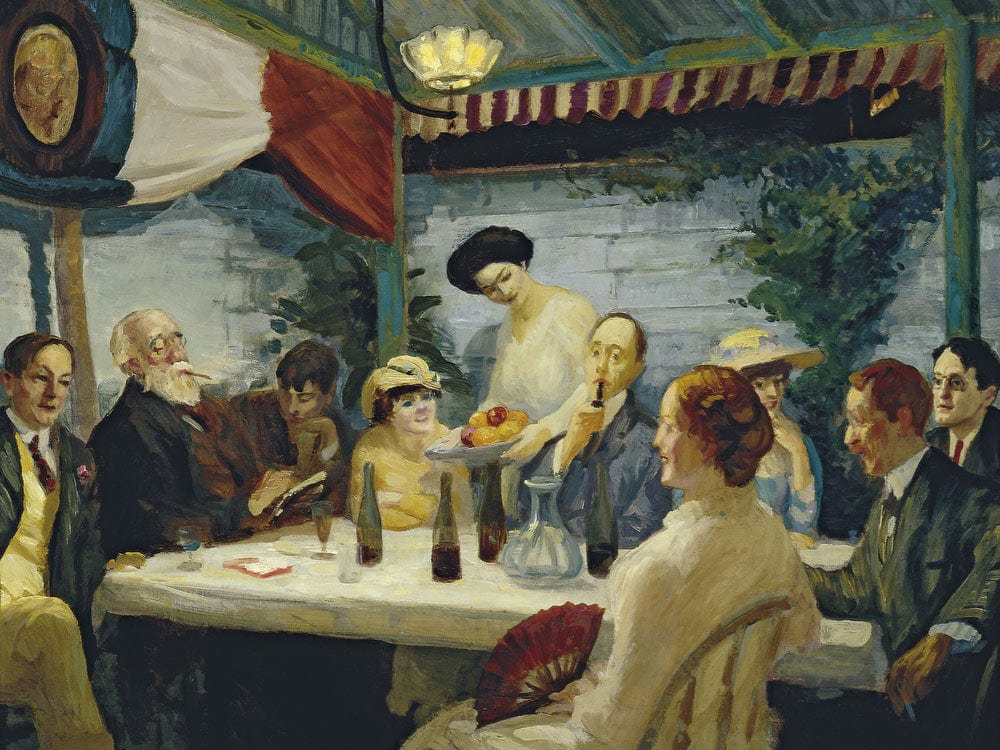 Yeats At Petitpas' By John Sloan Fine Art Print 2