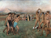 Young Spartans Exercising By Edgar Degas Fine Art Print 2