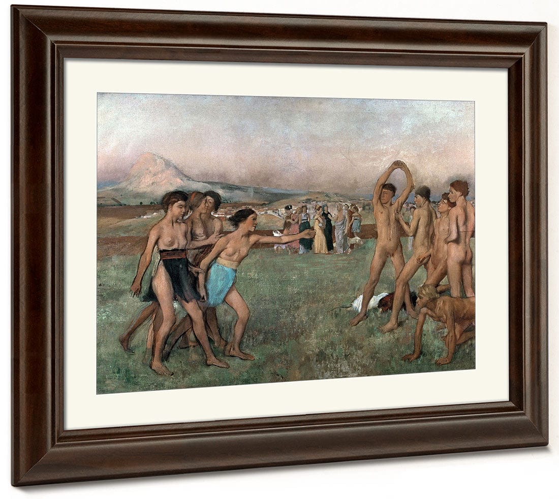Young Spartans Exercising By Edgar Degas Fine Art Print 2