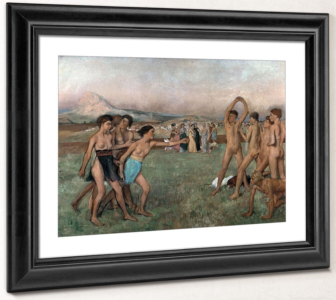 Young Spartans Exercising By Edgar Degas Fine Art Print 2