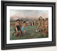 Young Spartans Exercising By Edgar Degas Fine Art Print 2
