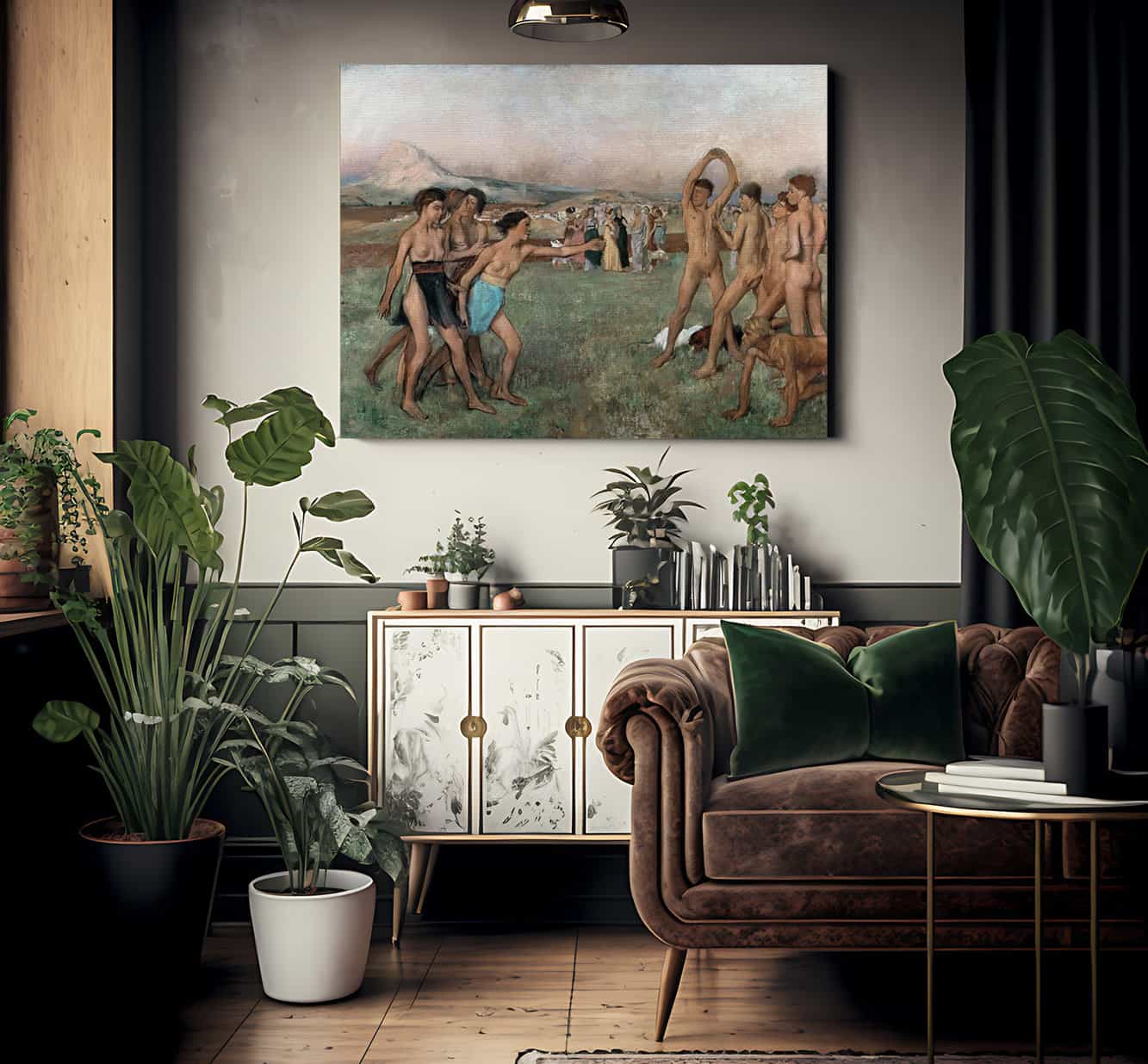 Young Spartans Exercising By Edgar Degas Fine Art Print 2