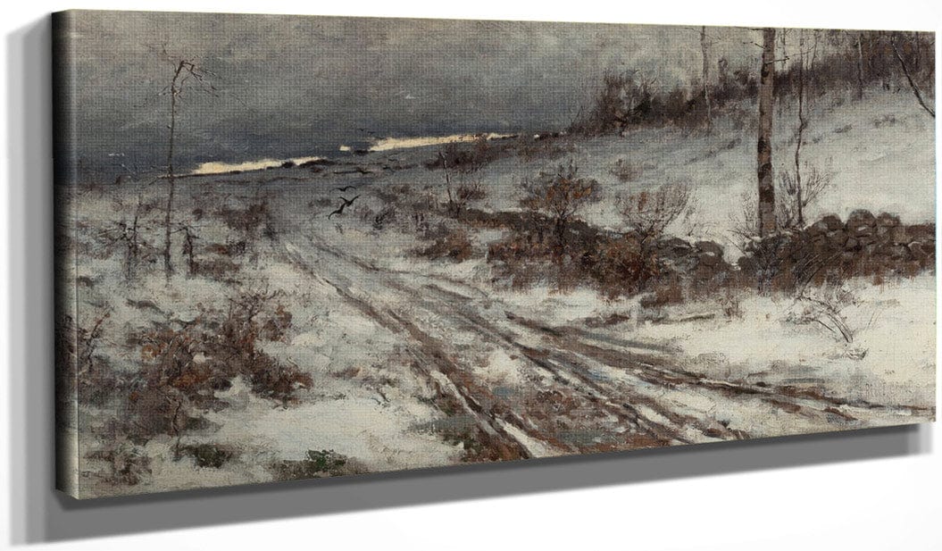 20" x 10" / Canvas Wrap A Winters Day 1882 By Bruce Crane Fine Art Print