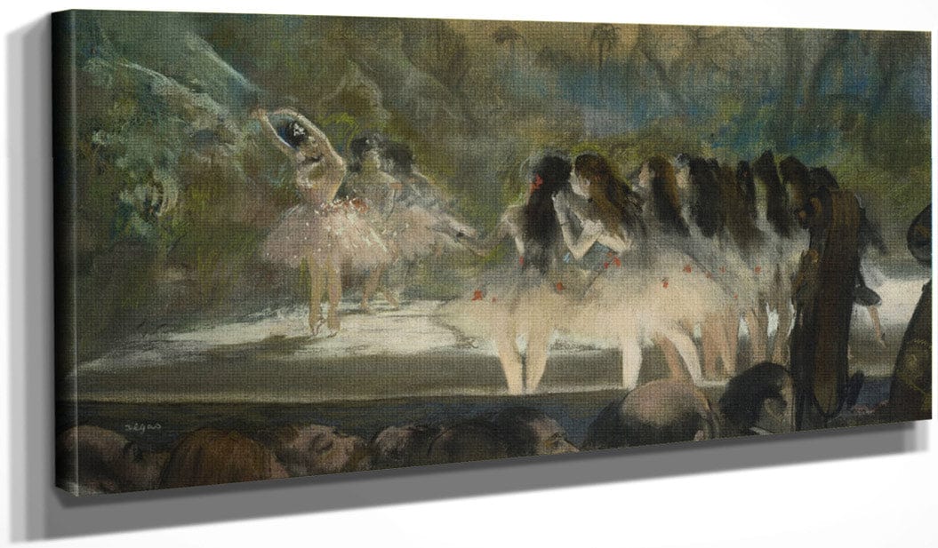 20" x 10" / Canvas Wrap Ballet At The Paris Opera By Edgar Degas Fine Art Print