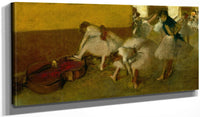 20" x 10" / Canvas Wrap Dancers In The Green Room By Edgar Degas Fine Art Print