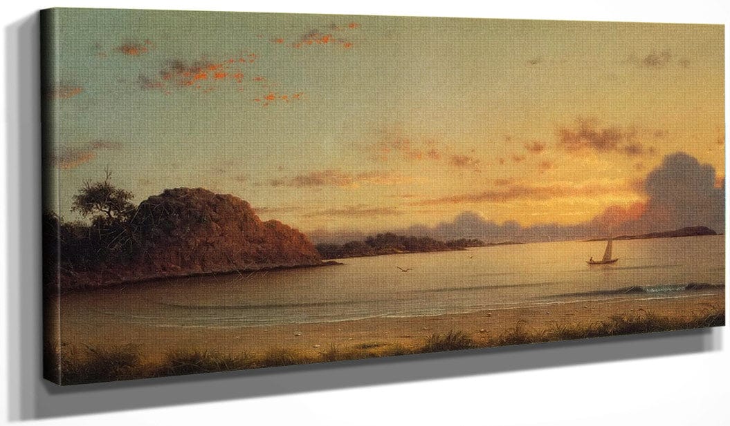 20" x 10" / Canvas Wrap Dawn 1862 By Martin Johnson Heade Fine Art Print