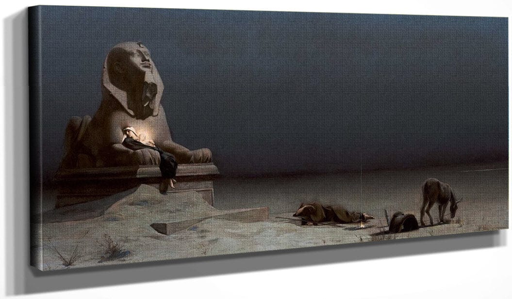 20" x 10" / Canvas Wrap Fight Into Egypt By Luc Olivier Merson Fine Art Print