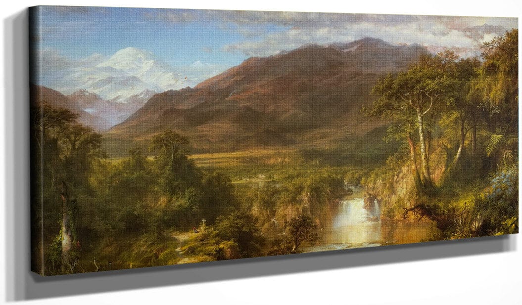 20" x 10" / Canvas Wrap Heart Of The Andes By Fredric Edwin Church Fine Art Print