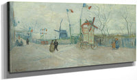 20" x 10" / Canvas Wrap Impasse Des Deux Frères By Vincent Van Gogh Fine Art Print