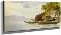 20" x 10" / Canvas Wrap Indian Canoes By In By Harbour By Ii By Emily Carr Fine Art Print
