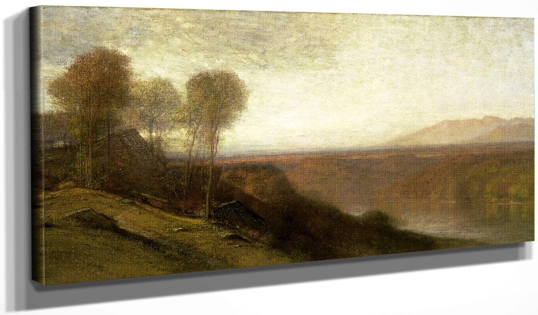 20" x 10" / Canvas Wrap Kanawha River Valley By Samuel Colman Fine Art Print