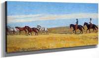 20" x 10" / Canvas Wrap Morning On The Plains By Maynard Dixon Fine Art Print