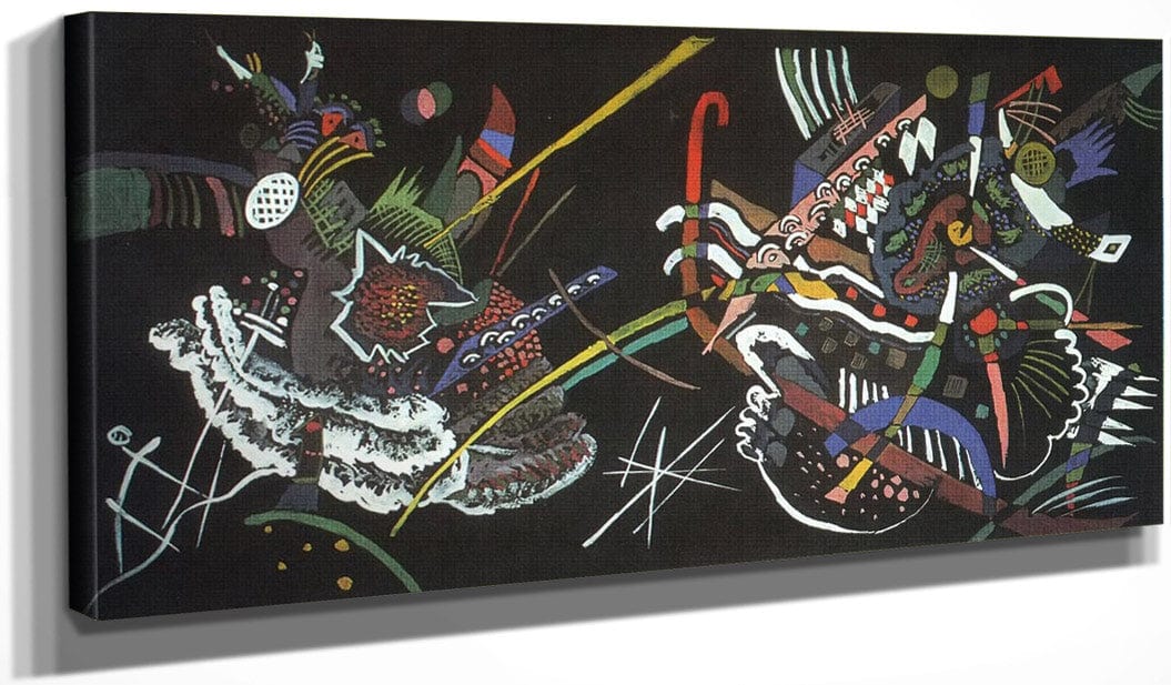 20" x 10" / Canvas Wrap Mural In The Unjuried Art Show Wall B 1922 By Wassily Kandinsky Fine Art Print