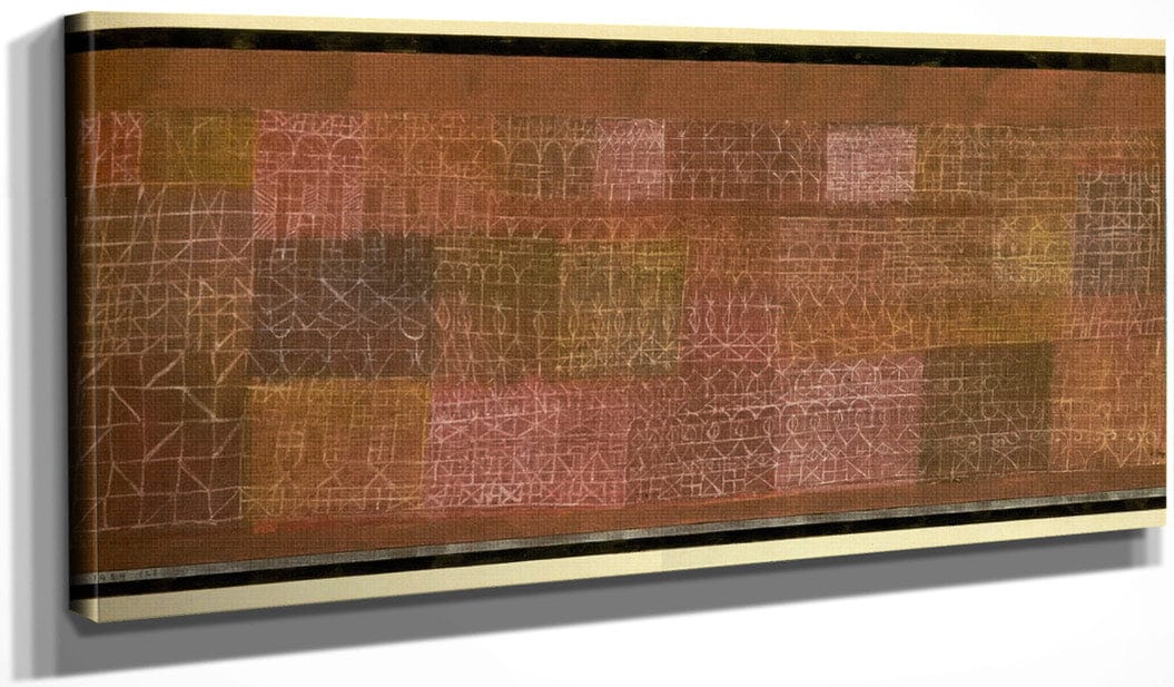 20" x 10" / Canvas Wrap Mural Painting 1924 128 By Paul Klee Fine Art Print