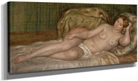 20" x 10" / Canvas Wrap Nude On Cushions, Also Called Large Nude (Nu Sur Les Coussins, Dit Aussi Grand Nu) By Pierre Auguste Renoir Fine Art Print