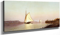 20" x 10" / Canvas Wrap October On The Hudson By Francis Augustus Silva Fine Art Print
