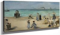 20" x 10" / Canvas Wrap On The Beach, Boulogne Sur Mer By Edouard Manet Fine Art Print