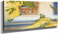 20" x 10" / Canvas Wrap Ri Haku ( Li Po) Admiring The Waterfall By Hokusai Fine Art Print