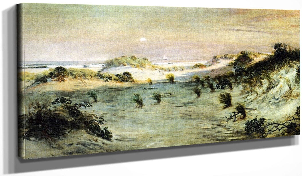 20" x 10" / Canvas Wrap Sand Dunes At Sunset, Atlantic City By Henry Ossawa Tanner Fine Art Print