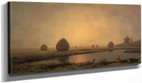 20" x 10" / Canvas Wrap Sunrise On The Marshes By Martin Johnson Heade Fine Art Print