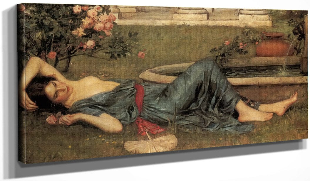 20" x 10" / Canvas Wrap Sweet Summer By John Waterhouse Fine Art Print