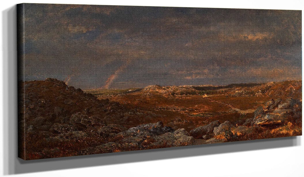 20" x 10" / Canvas Wrap The Gorges D 1039 Aprement Barbizon 1852 By Theodore Rousseau Fine Art Print
