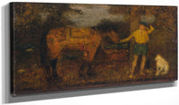 20" x 10" / Canvas Wrap The Hunter By  Ryder, Albert Pinkham Fine Art Print