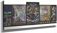 20" x 10" / Canvas Wrap The Voice Of The City Of New York Interpreted By Joseph Stella Fine Art Print