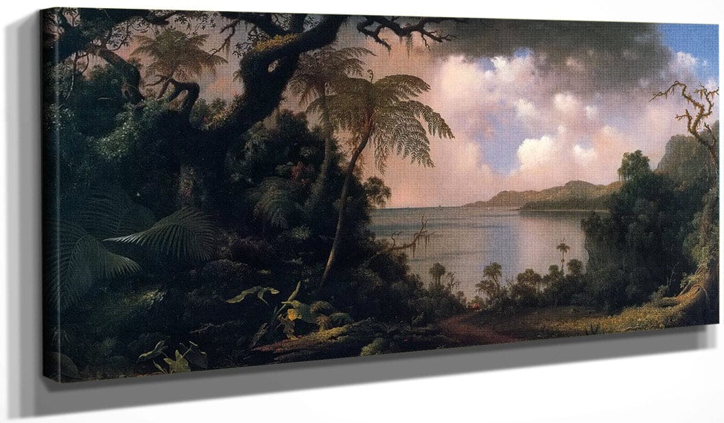 20" x 10" / Canvas Wrap View From Fern Tree Jamaica By Martin Johnson Heade Fine Art Print