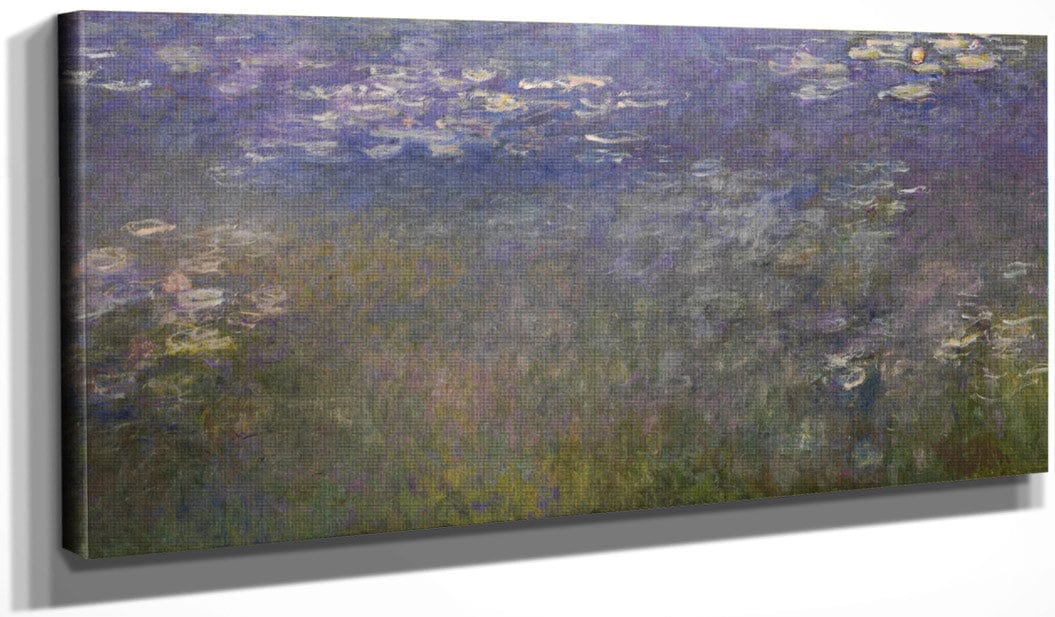 20" x 10" / Canvas Wrap Water Lilies 4 By Claude Monet Fine Art Print