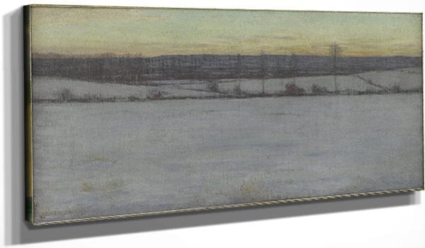 20" x 10" / Canvas Wrap Winter (1893) by Dwight William Fine Art Print
