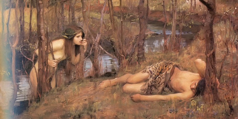 20" x 10" / Fine Art Paper A Naiad By John Waterhouse Fine Art Print