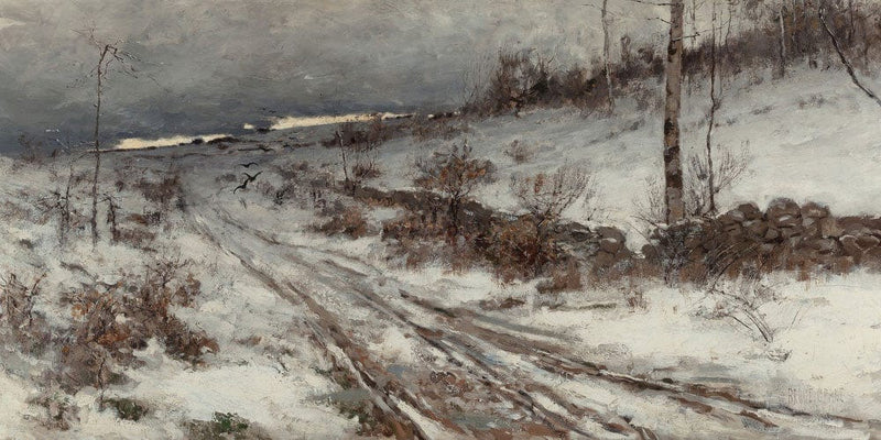 20" x 10" / Fine Art Paper A Winters Day 1882 By Bruce Crane Fine Art Print