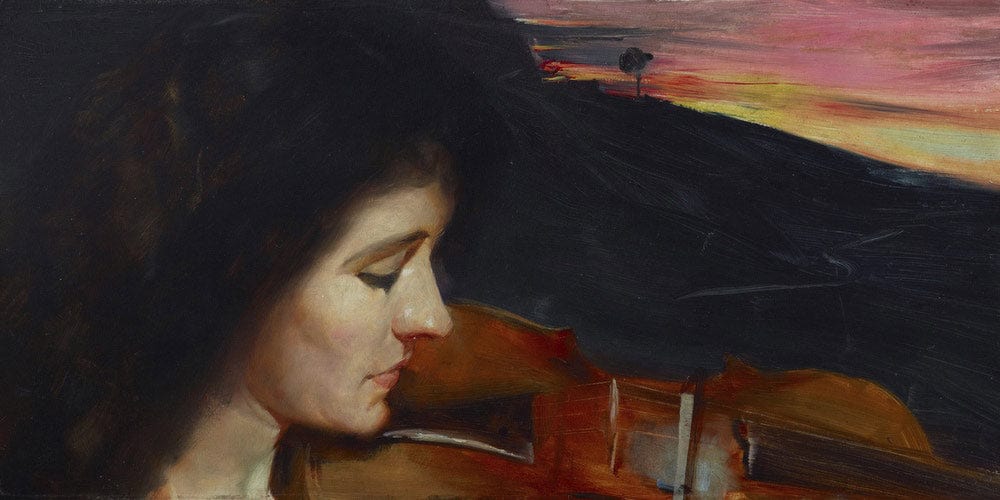 20" x 10" / Fine Art Paper Adagio By Tom Roberts Fine Art Print