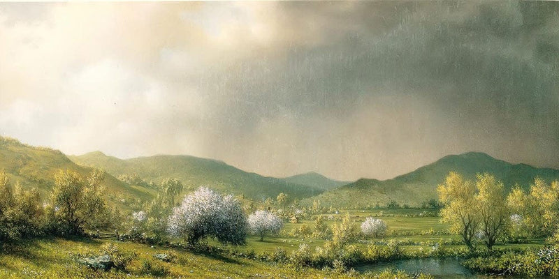 20" x 10" / Fine Art Paper April Showers By Martin Johnson Heade Fine Art Print
