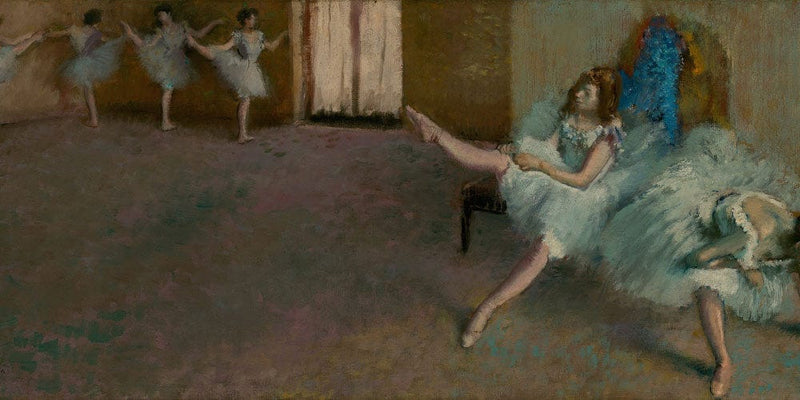 20" x 10" / Fine Art Paper Before The Ballet By Edgar Degas Fine Art Print