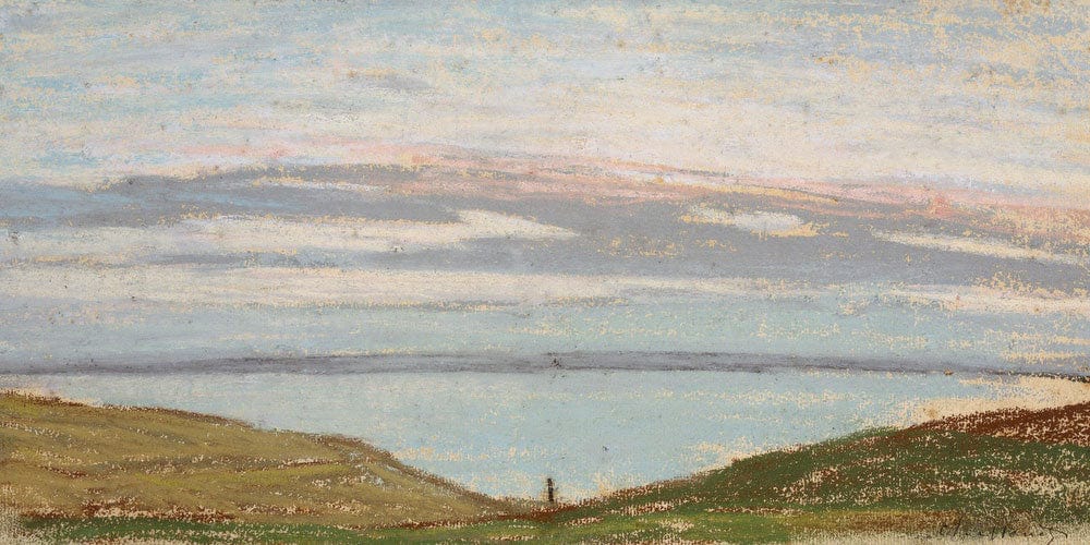 20" x 10" / Fine Art Paper Broad Landscape By Monet Claude Fine Art Print