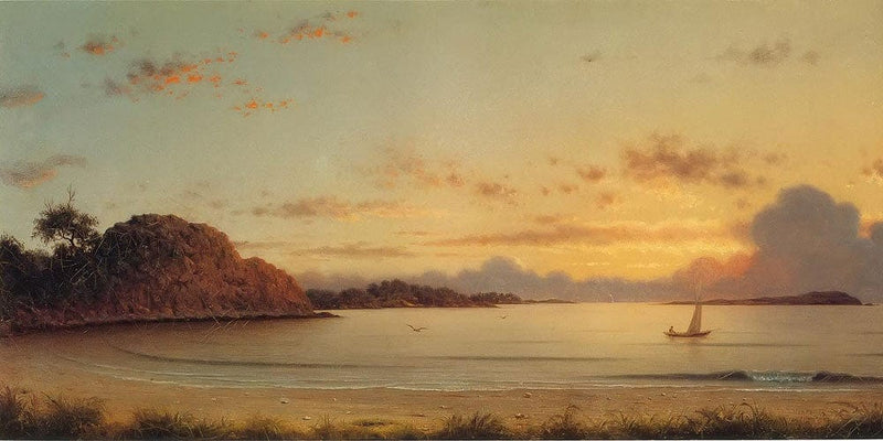 20" x 10" / Fine Art Paper Dawn 1862 By Martin Johnson Heade Fine Art Print