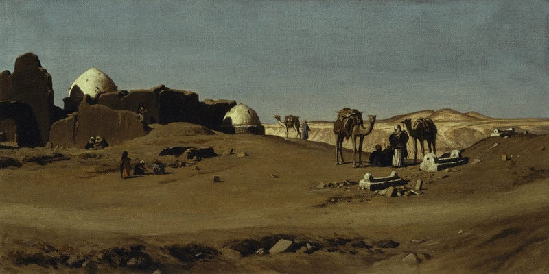 20" x 10" / Fine Art Paper Egyptian Landscape By Elihu Vedder Fine Art Print