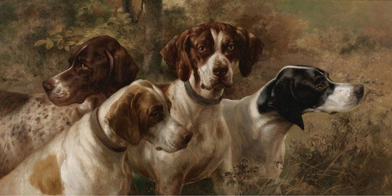 20" x 10" / Fine Art Paper Four Pointers By Edmund Henry Osthaus Fine Art Print