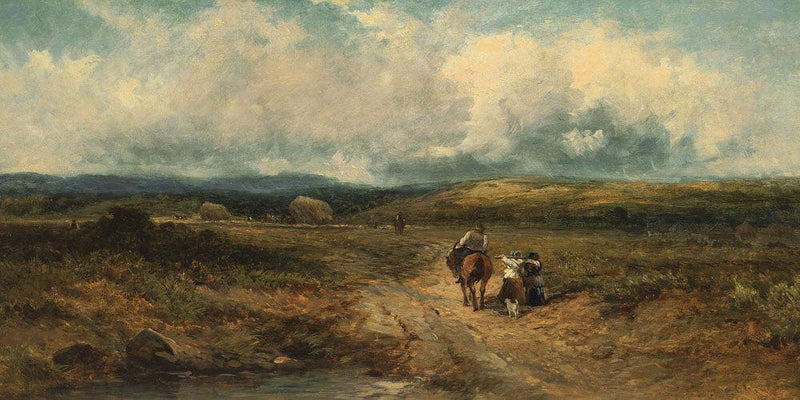 20" x 10" / Fine Art Paper Going To The Hayfield By David Cox Fine Art Print