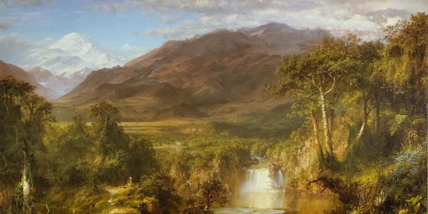 20" x 10" / Fine Art Paper Heart Of The Andes By Fredric Edwin Church Fine Art Print